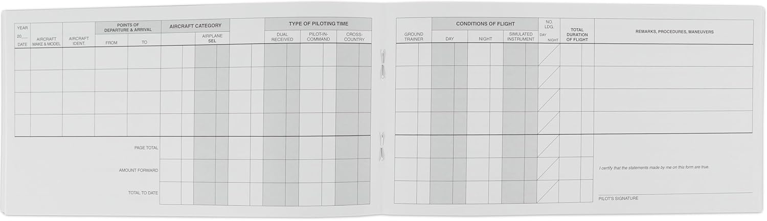 Pilot Logbook: ASA-SP-10