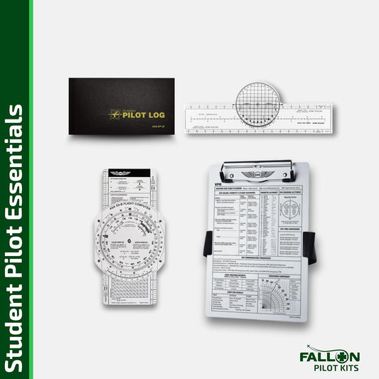 Student Pilot Essentials Kit – Kneeboard, Logbook, E6-B & Plotter