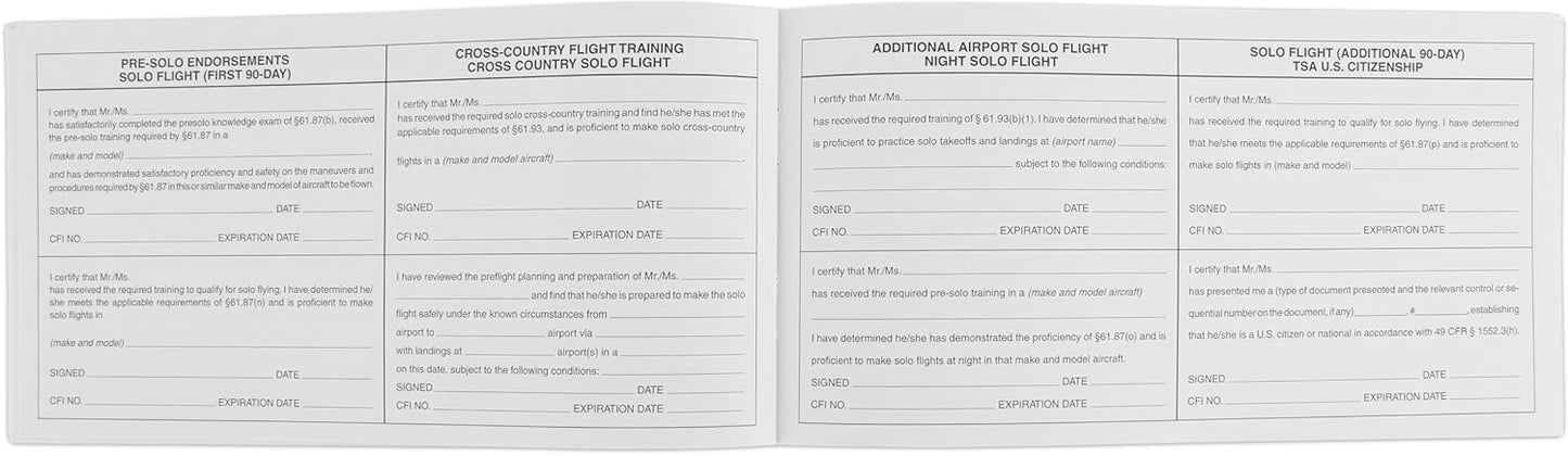 Pilot Logbook: ASA-SP-10