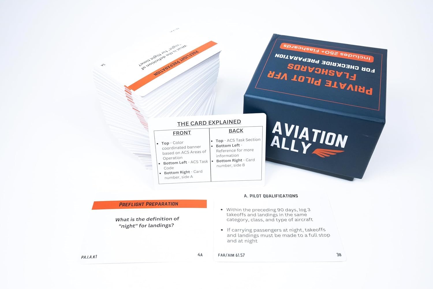 Tarjetas VFR de piloto privado para Checkride y examen oral | Más de 300 tarjetas de estudio VFR que cubren temas de aviación de la FAA, espacio aéreo, clima, gráficos, sistemas y más | Ideal para estudiantes pilotos