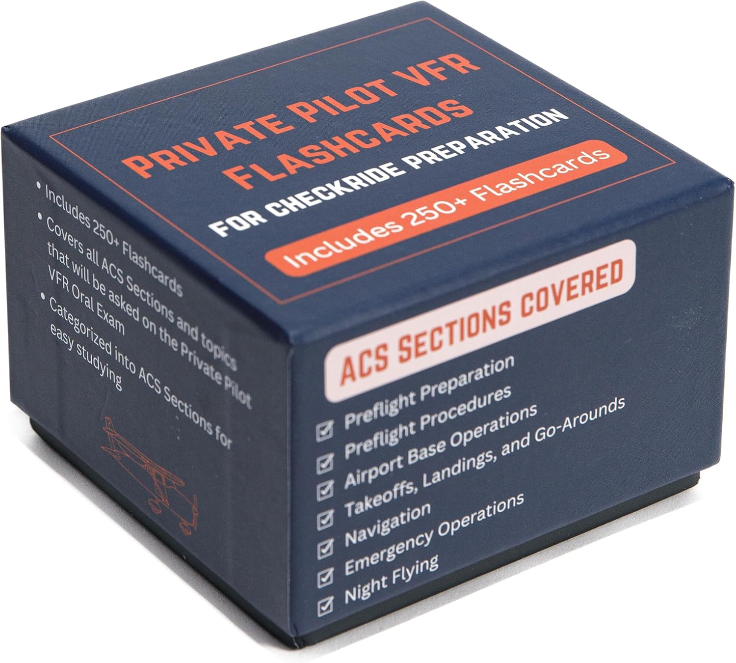 Tarjetas VFR de piloto privado para Checkride y examen oral | Más de 300 tarjetas de estudio VFR que cubren temas de aviación de la FAA, espacio aéreo, clima, gráficos, sistemas y más | Ideal para estudiantes pilotos